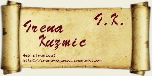 Irena Kuzmić vizit kartica